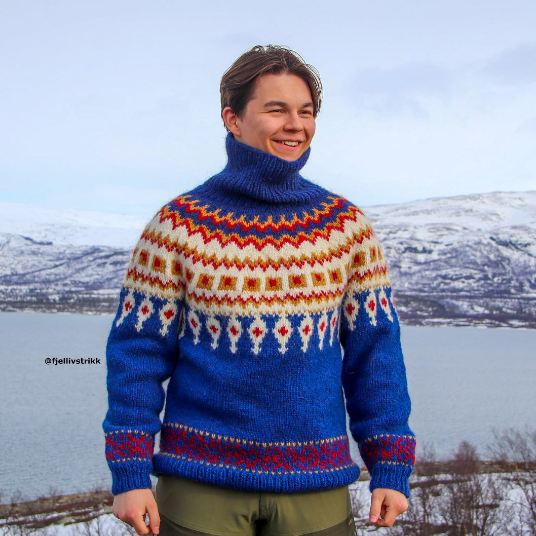 Gakti-Gaisa - Herre - tykk utgave- Strikkeoppskrift